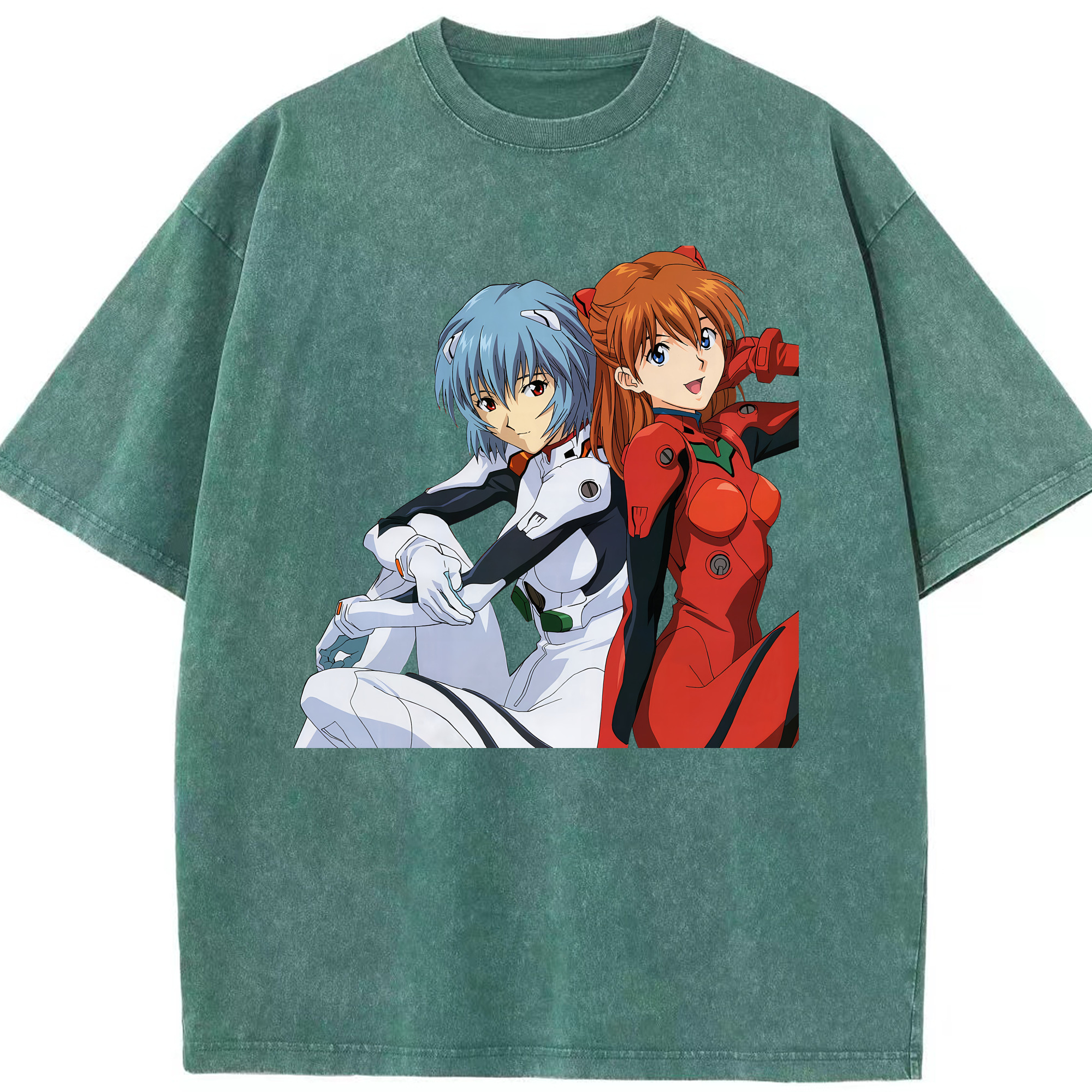 （画像用） EVA 新世紀エヴァンゲリオン 綿100% ヴィンテージ風 半袖Tシャツ（フロントプリント）
